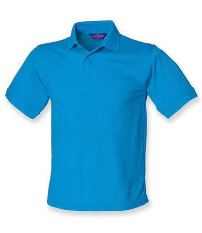 Henbury Henbury Heavy Poly/Cotton Piqué Polo Shirt Sapphire Blue