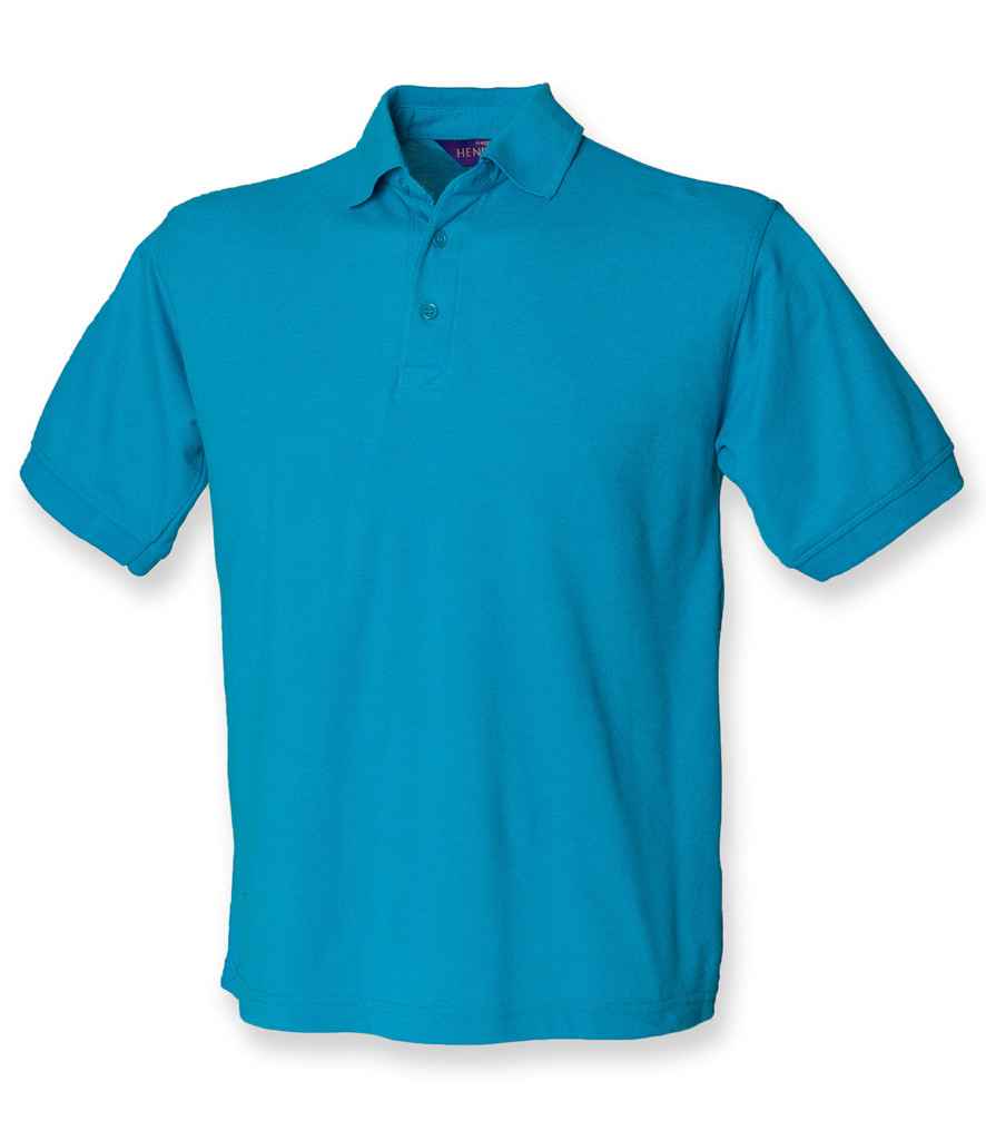 Henbury Henbury Heavy Poly/Cotton Piqué Polo Shirt Turquoise Blue