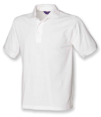 Henbury Henbury Heavy Poly/Cotton Piqué Polo Shirt White