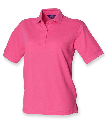 Henbury Henbury Ladies Poly/Cotton Piqué Polo Shirt Fuchsia