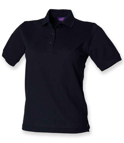Henbury Henbury Ladies Poly/Cotton Piqué Polo Shirt Navy
