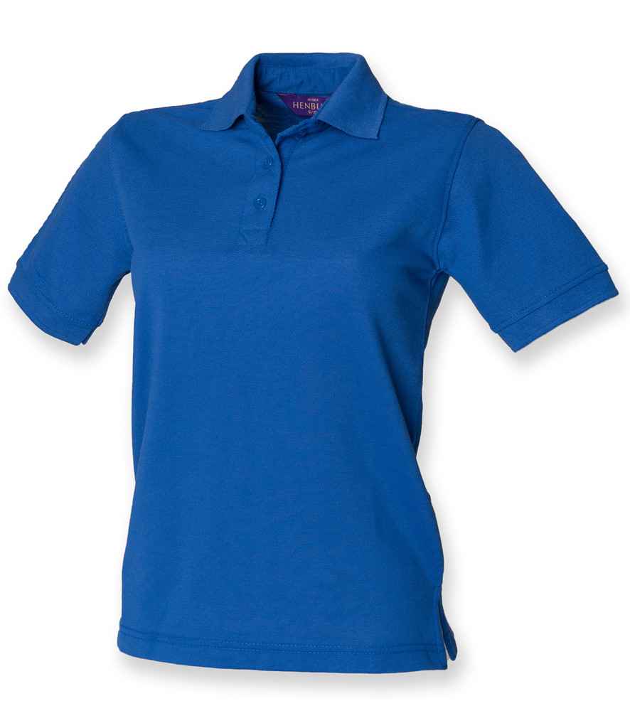 Henbury Henbury Ladies Poly/Cotton Piqué Polo Shirt Royal Blue