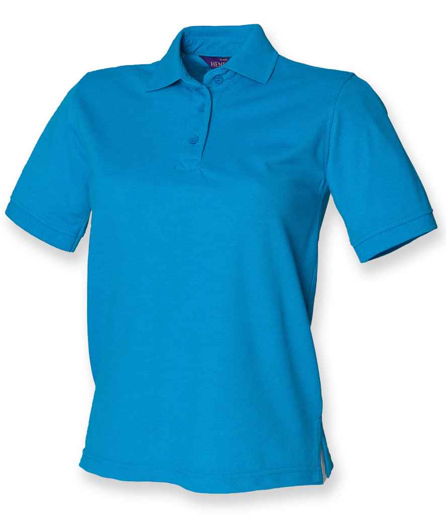 Henbury Henbury Ladies Poly/Cotton Piqué Polo Shirt Sapphire Blue