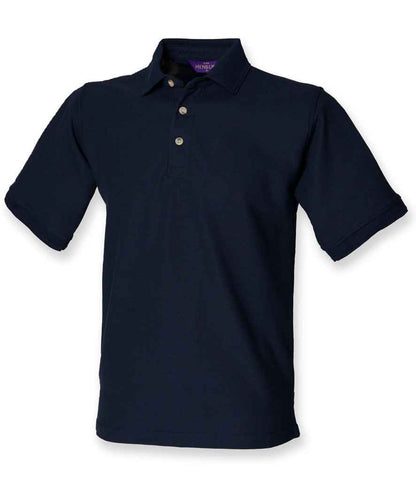 Henbury Ultimate Poly/Cotton Piqué Polo Shirt in Navy