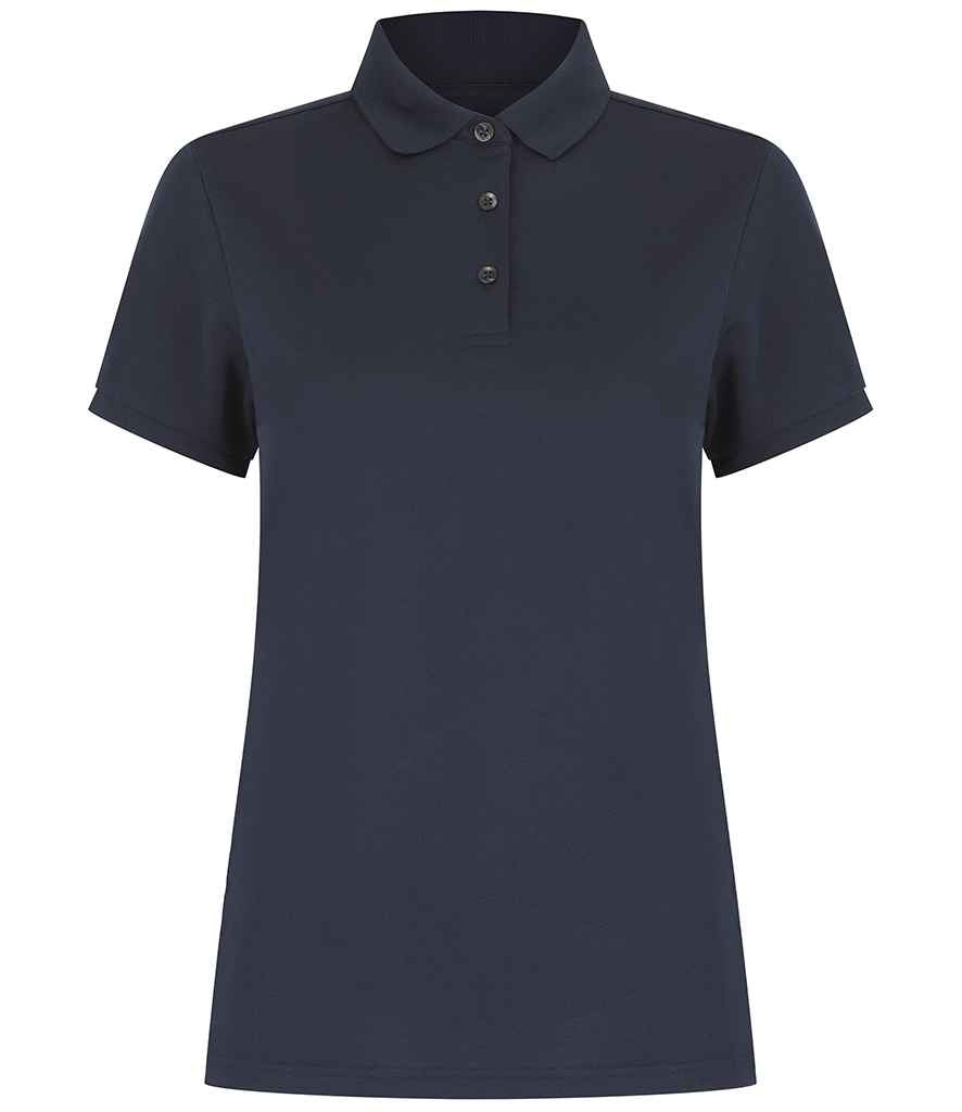 Henbury Ladies Recycled Polyester Polo Shirt in Navy