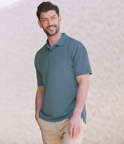 Henbury Henbury Coolplus® Wicking Piqué Polo Shirt Airforce Blue