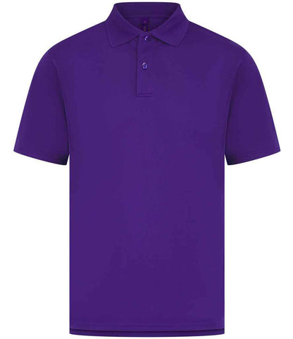 Henbury Henbury Coolplus® Wicking Piqué Polo Shirt Bright Purple