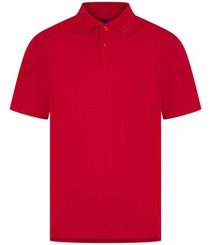 Henbury Henbury Coolplus® Wicking Piqué Polo Shirt Classic Red