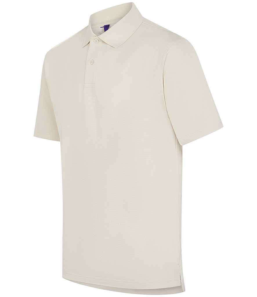 Henbury Henbury Coolplus® Wicking Piqué Polo Shirt Natural