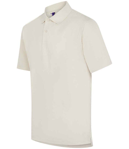 Henbury Henbury Coolplus® Wicking Piqué Polo Shirt Natural