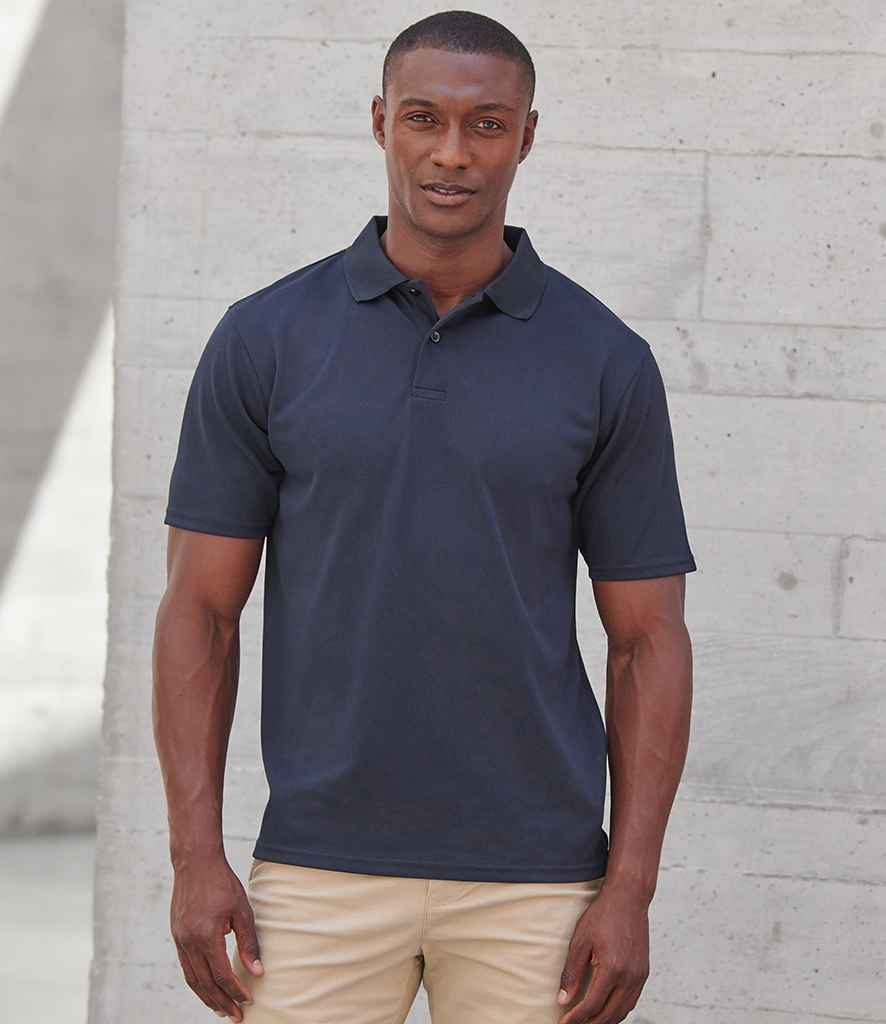 Henbury Henbury Coolplus® Wicking Piqué Polo Shirt Navy