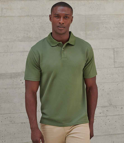 Henbury Henbury Coolplus® Wicking Piqué Polo Shirt Olive Green