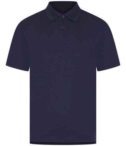 Henbury Henbury Coolplus® Wicking Piqué Polo Shirt Oxford Navy