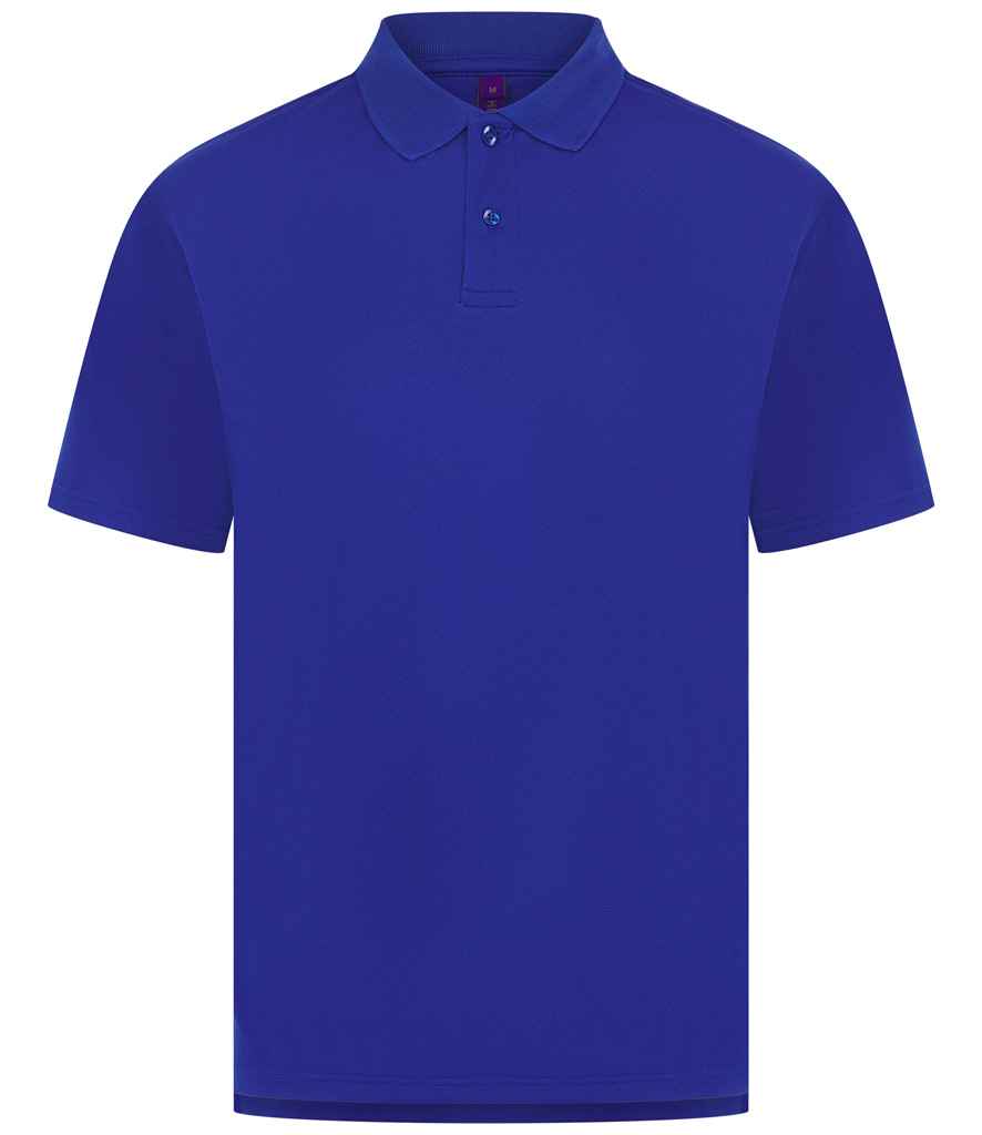 Henbury Henbury Coolplus® Wicking Piqué Polo Shirt Royal Blue