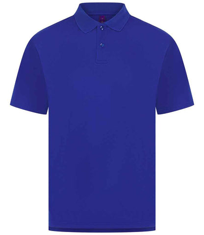 Henbury Henbury Coolplus® Wicking Piqué Polo Shirt Royal Blue