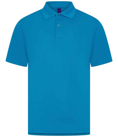 Henbury Henbury Coolplus® Wicking Piqué Polo Shirt Sapphire Blue