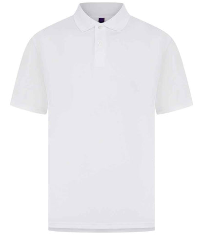 Henbury Henbury Coolplus® Wicking Piqué Polo Shirt White