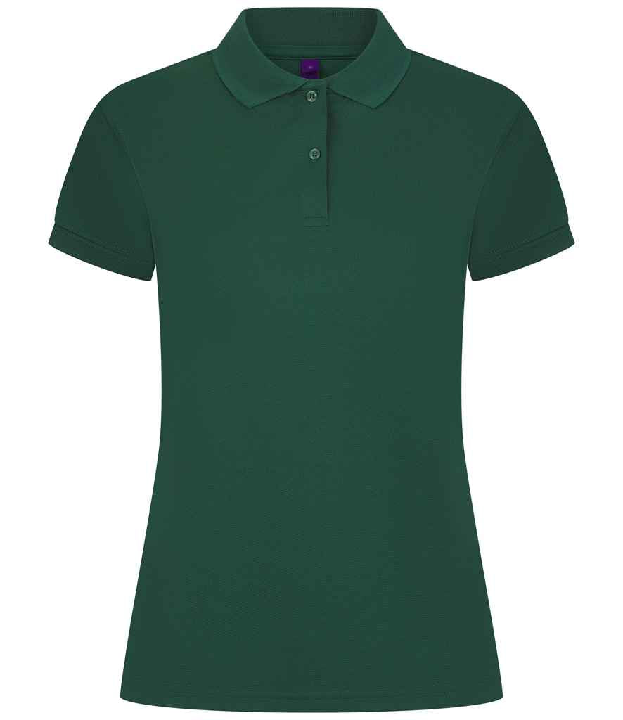 Henbury Henbury Ladies Coolplus® Wicking Piqué Polo Shirt Bottle Green