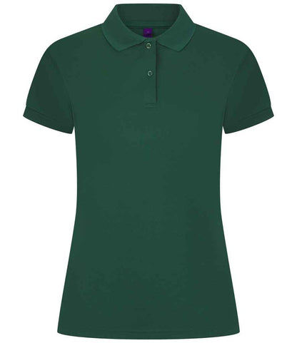 Henbury Henbury Ladies Coolplus® Wicking Piqué Polo Shirt Bottle Green