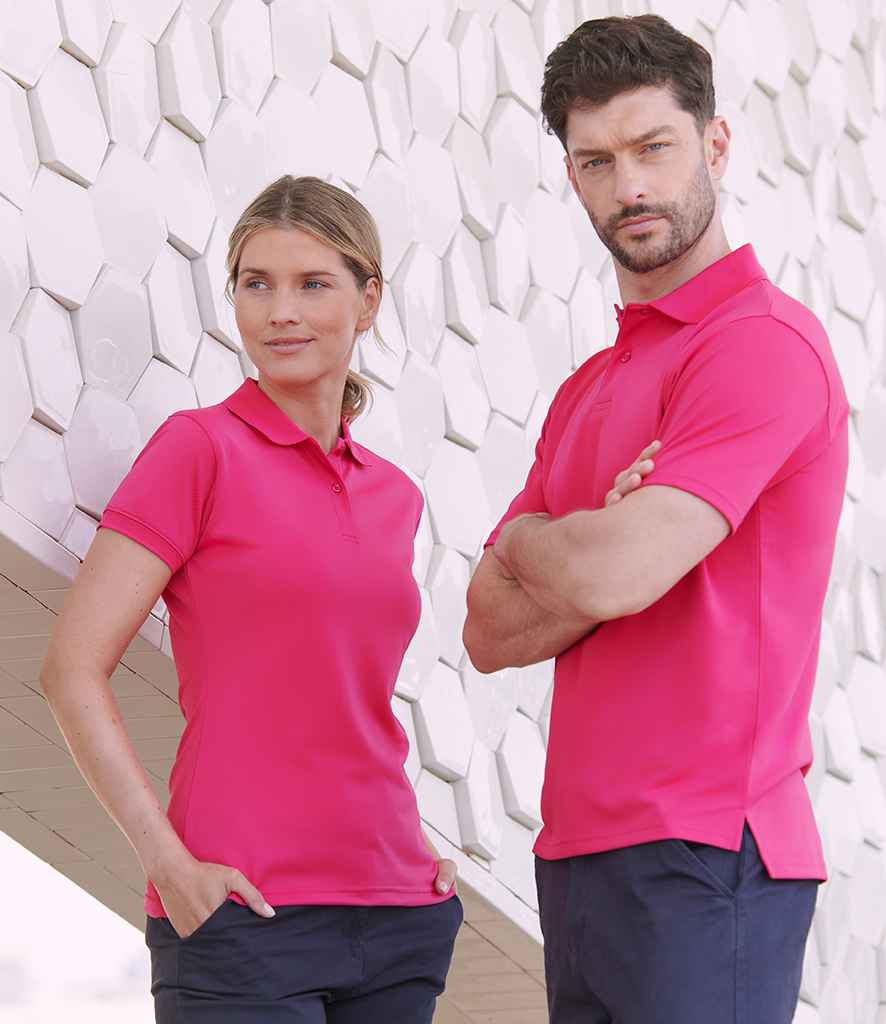 Henbury Henbury Ladies Coolplus® Wicking Piqué Polo Shirt Bright Pink
