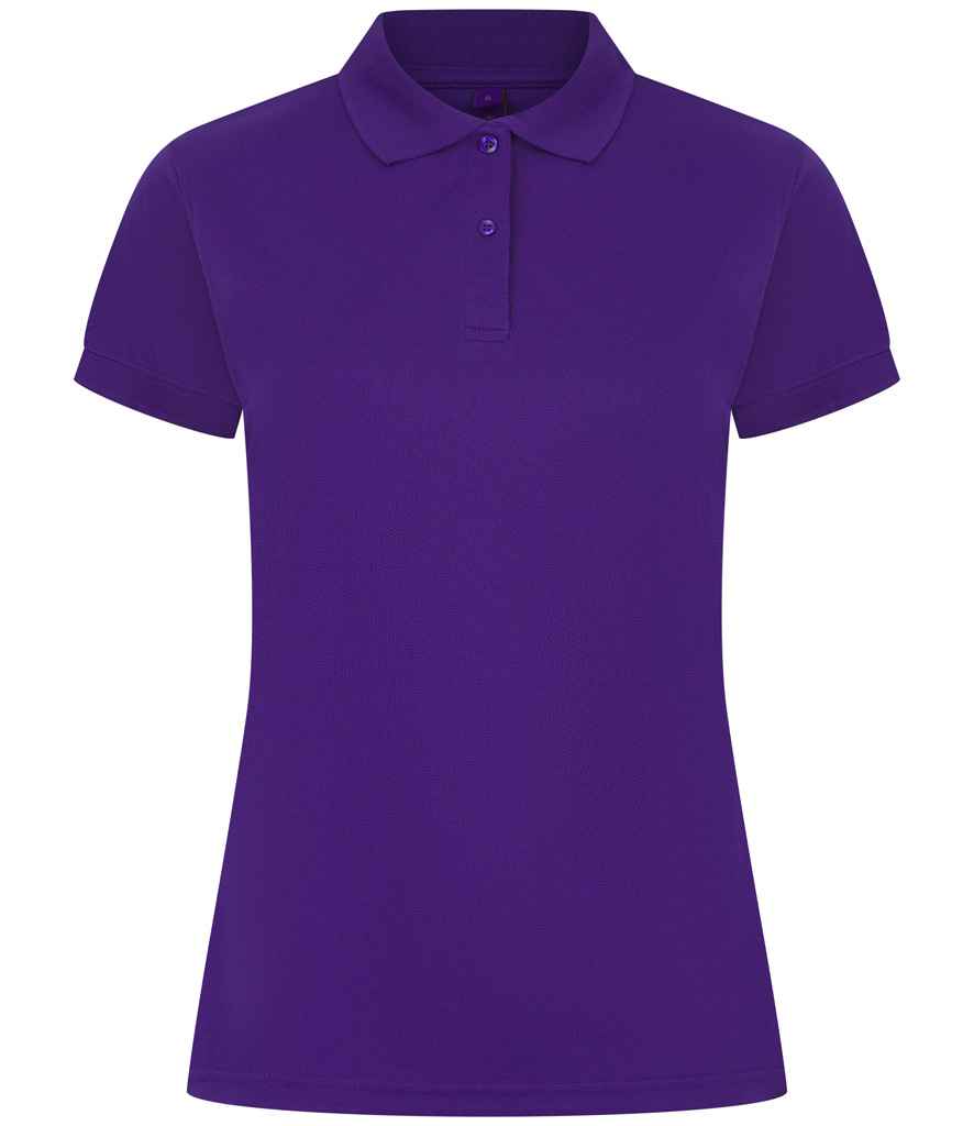 Henbury Henbury Ladies Coolplus® Wicking Piqué Polo Shirt Bright Purple