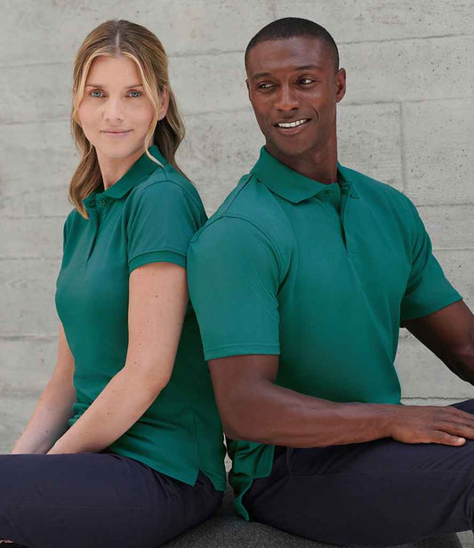 Henbury Ladies Coolplus® Wicking Piqué Polo Shirt - model image