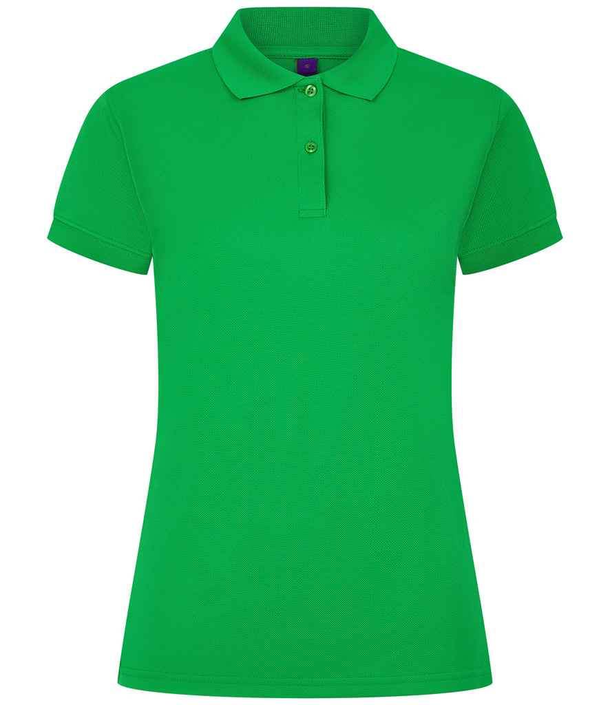 Henbury Henbury Ladies Coolplus® Wicking Piqué Polo Shirt Kelly Green