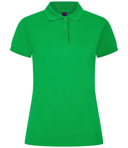 Henbury Henbury Ladies Coolplus® Wicking Piqué Polo Shirt Kelly Green
