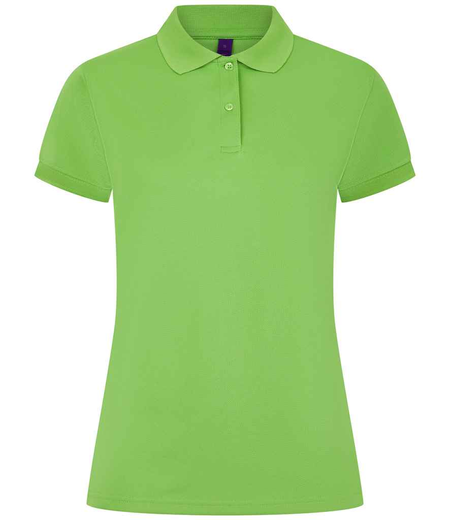 Henbury Henbury Ladies Coolplus® Wicking Piqué Polo Shirt Lime Green