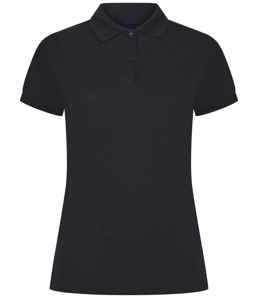 Henbury Henbury Ladies Coolplus® Wicking Piqué Polo Shirt Navy