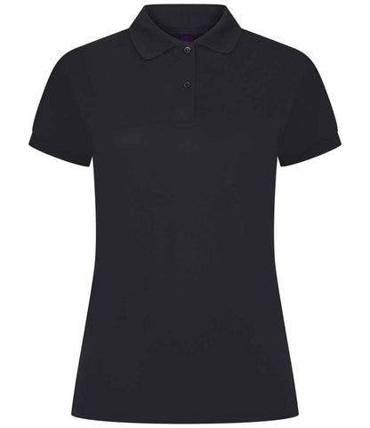 Henbury Henbury Ladies Coolplus® Wicking Piqué Polo Shirt Navy