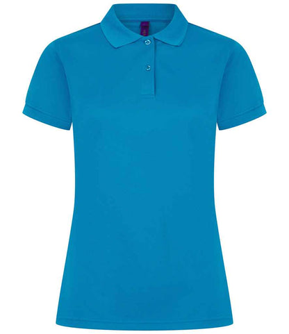 Henbury Henbury Ladies Coolplus® Wicking Piqué Polo Shirt Sapphire Blue