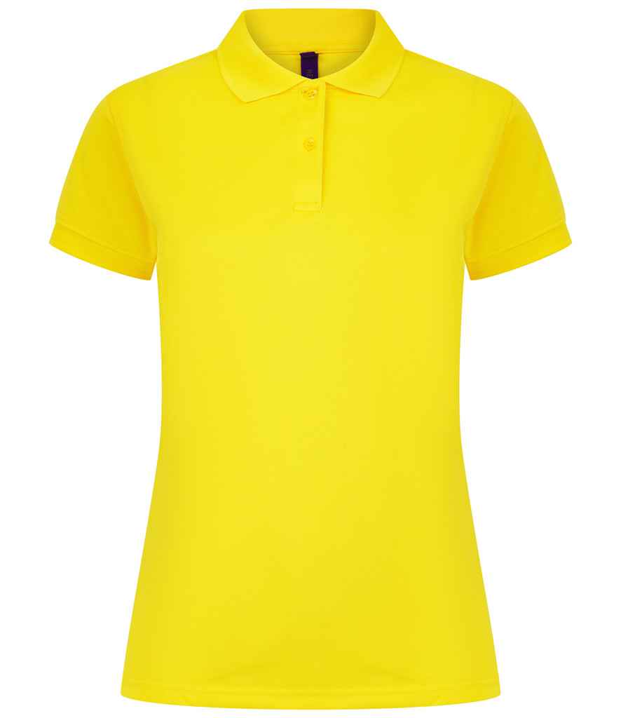 Henbury Henbury Ladies Coolplus® Wicking Piqué Polo Shirt Yellow