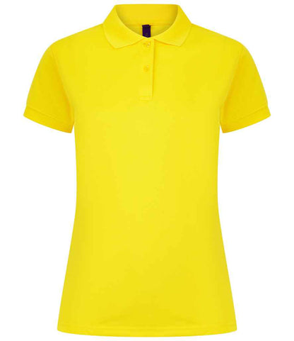 Henbury Henbury Ladies Coolplus® Wicking Piqué Polo Shirt Yellow