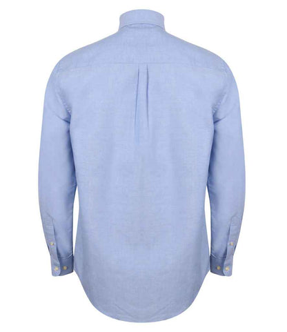 Henbury Modern Long Sleeve Classic Fit Oxford Shirt