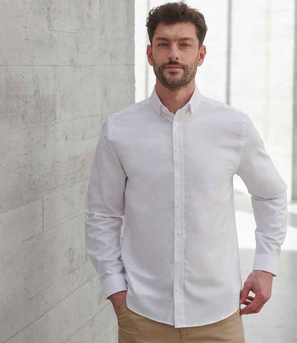 Henbury Henbury Modern Long Sleeve Classic Fit Oxford Shirt