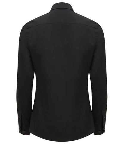Henbury Ladies Modern Long Sleeve Regular Fit Oxford Shirt