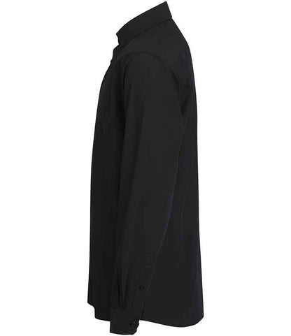 Henbury Long Sleeved Cotton Feel Coolplus® Shirt