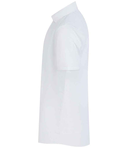 Henbury Short Sleeved Cotton Feel Coolplus® Shirt