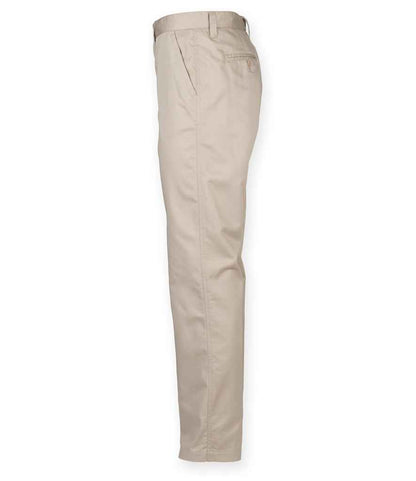 Henbury 65/35 Flat Fronted Chino Trousers