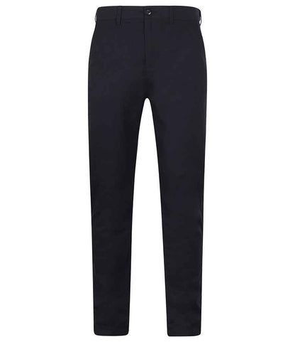 Henbury Stretch Flex Waistband Chino Trousers in Navy