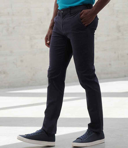 Henbury Stretch Flex Waistband Chino Trousers - model image