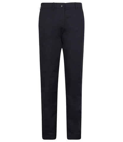 Henbury Ladies Stretch Chino Trousers in Navy