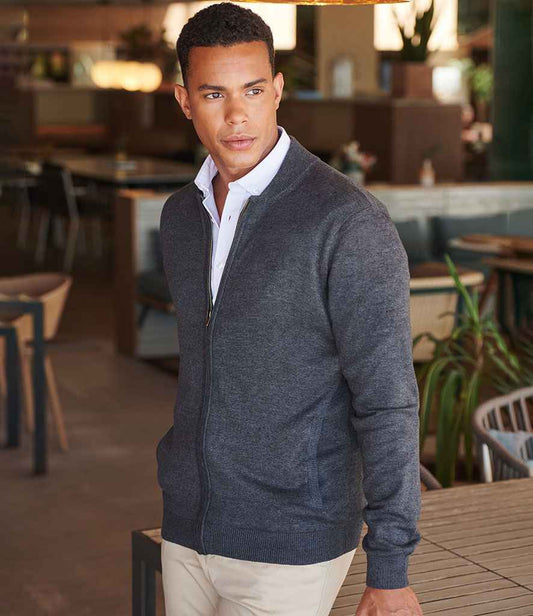 Henbury Unisex Zip Through Cardigan
