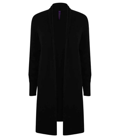 Henbury Ladies Longline Open Cardigan