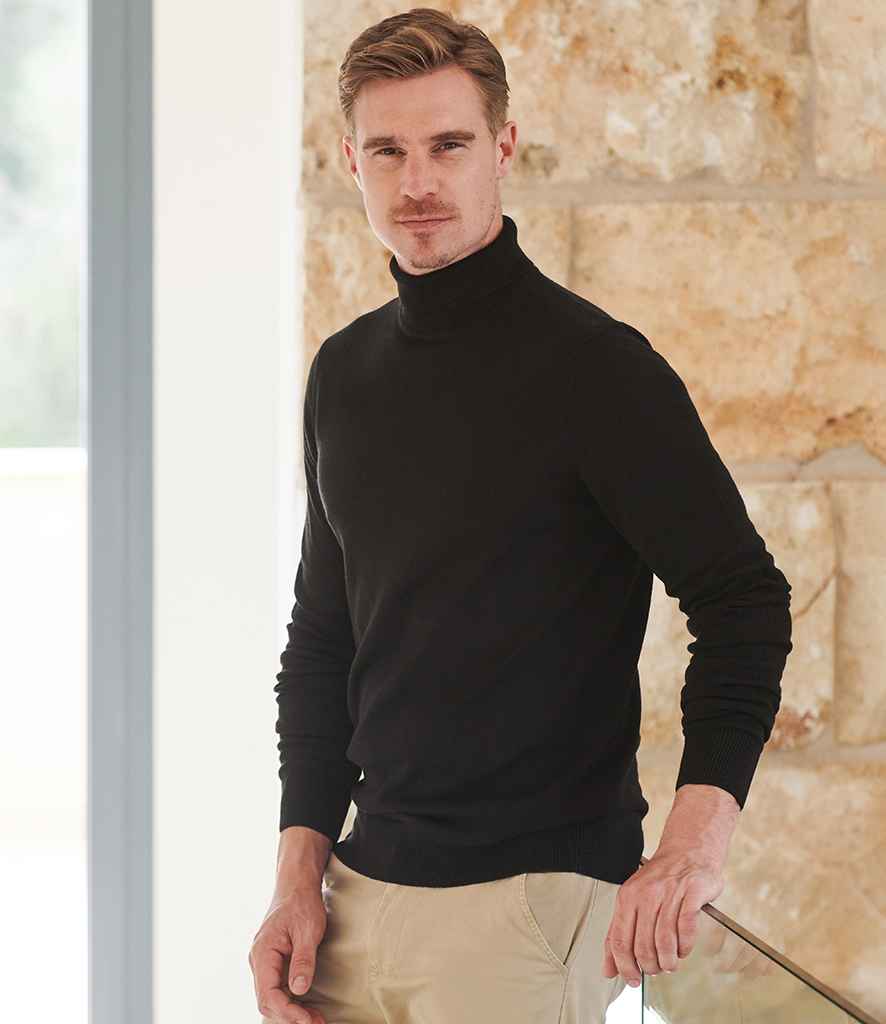 Henbury Roll Neck Sweater - model image