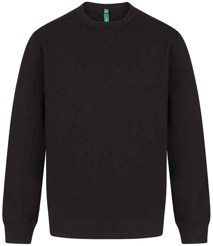 Henbury Unisex Sustainable Sweatshirt in Black