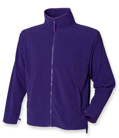 Henbury Henbury Micro Fleece Jacket Purple