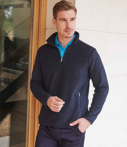 Henbury Henbury Zip Neck Micro Fleece