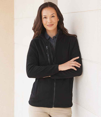 Henbury Henbury Recycled Polyester Micro Fleece Jacket Black